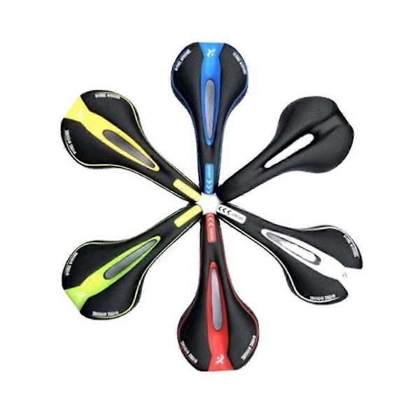 Cykelstol Cykelsadel Ersättning med Memory Foam-kudde Cykelsadel Svart grön
