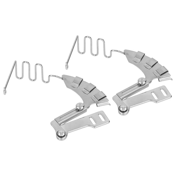 2 stk. låsesting symaskinebinder 30 mm 4 i 1 spejl rustfrit stål dobbeltfoldbinder til flad symaskine