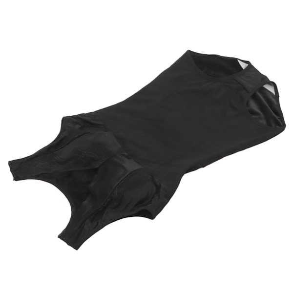Värmande kroppsskulptör mjuk andningsbar hudvänlig magstramning Shapewear för kvinnor (svart)XL
