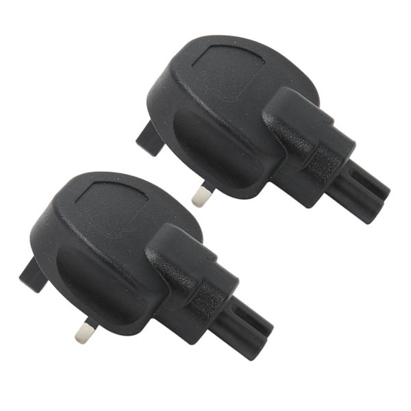 2 stk. UK-stik til IEC 320 C7 strømadapter Universal Standard Kraftig computerstrømadapter 100-250V