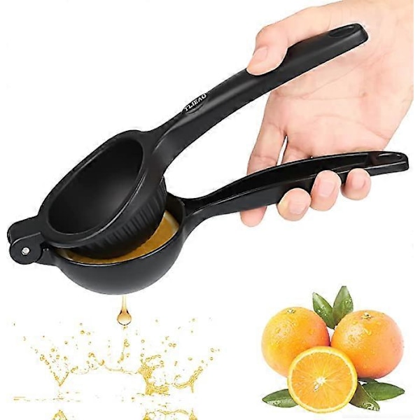 Citronpresser Stor Citruspresser Manuel Limepresser Håndpres Ergonomisk Kraftig Appelsinpresser til Frugter, Citroner & Limefrugter, Sort