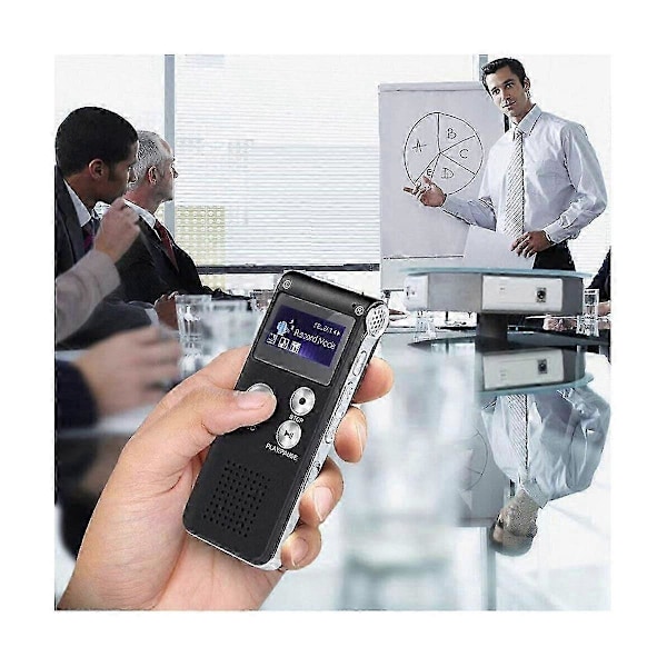 Paranormal Utrustning Digital EVP Röstaktiverad Inspelare USB US 8GB (Svart)
