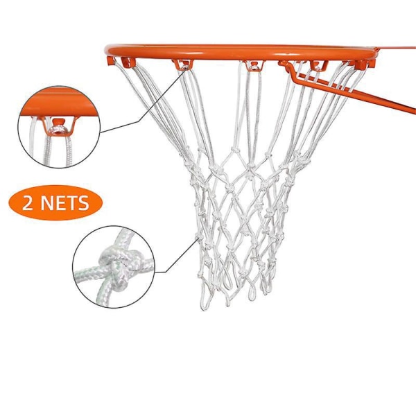 Professionel Heavy Duty Reguleringsstørrelse Basketball Net til Standard Hoops med Anti-Fray Design