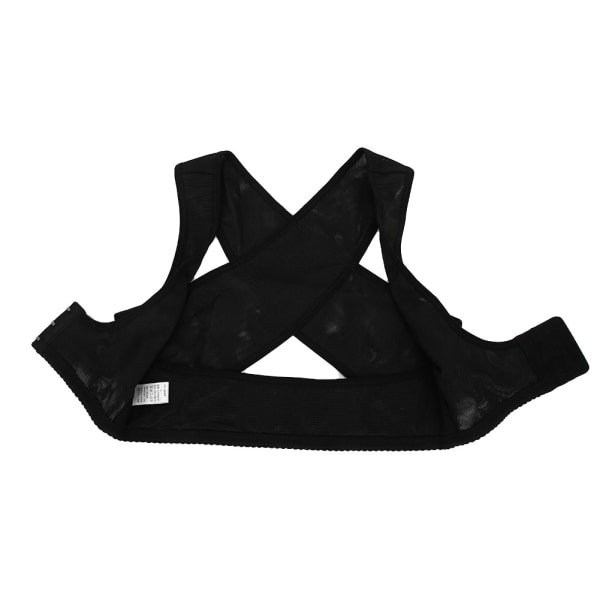 Pukkelryggkorreksjonsbelte Voksne kvinner Pustende elastisk ryggkorrektorbelte BlackS