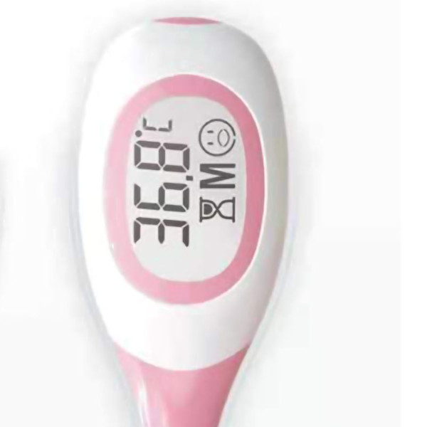Digitalt termometer Hurtiglæsning Fleksibel spids Højpræcision Oral Rektal Underarm Termometer Pink