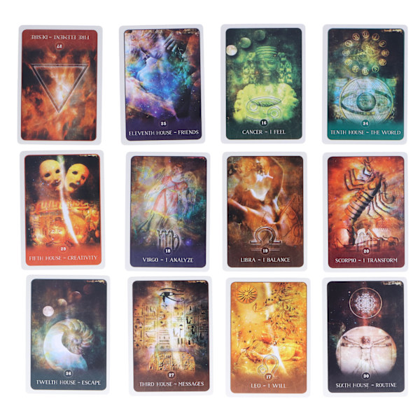 Fäst Tarotkortlek Bärbar Ödes Divination Kort Spådom Brädspel Present