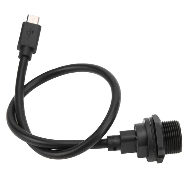 Vandtæt USB-stik IP67 MICRO USB Hun Han med Kabelstik E10MCTFF/MCAM (0,3 meter)