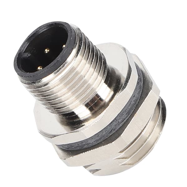 M12BP4 M16 Gjengemontert Panelkontakt M12 IP67 Vanntett Kobling 4-pins Pluggadapter