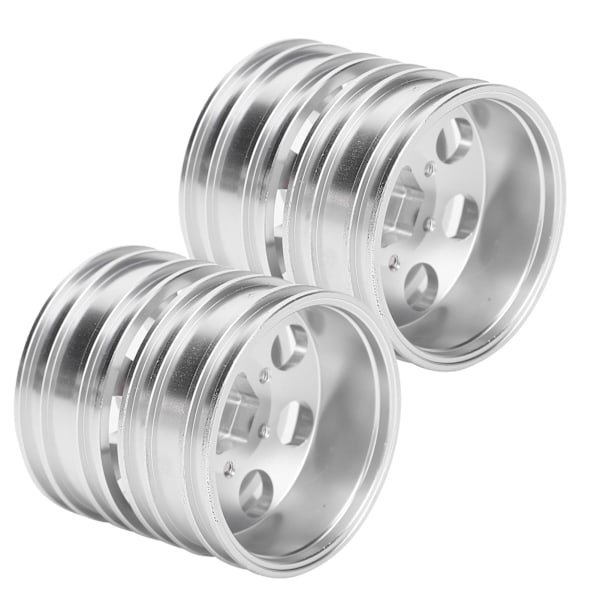 RC-perävaunun etu- ja takapyörät vanteineen 7-puolaisilla Tamiya 1/14 vetoautoon