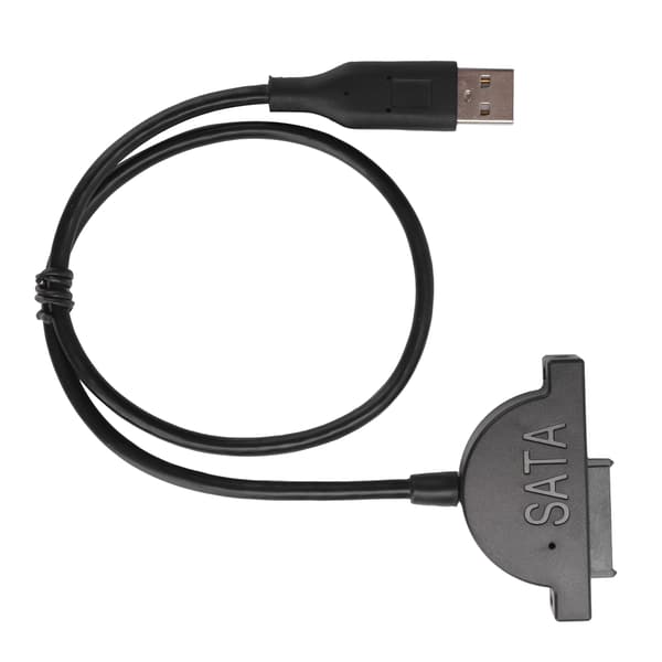 SATA till USB-adapterkabel 13PIN Plugin Notebook optisk enhetsomvandlarkabel med skruv