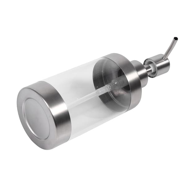 1 STK 350 ml Sæbedispenser Bordplade Pumpe Lotionflaske 304 Rustfrit Stål & Akryl