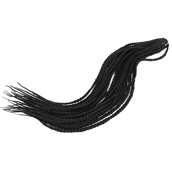 Twist Braid Hair Sort høytemperatur syntetisk hårforlengelse Heklet flettehår