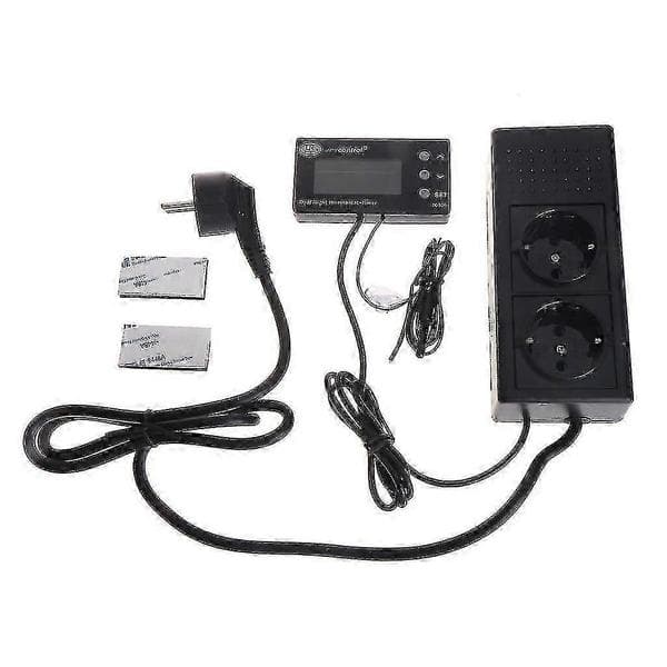 Digital Dimmer Termostat Reptil Dag Natt Timer Termostat Stikkontakt