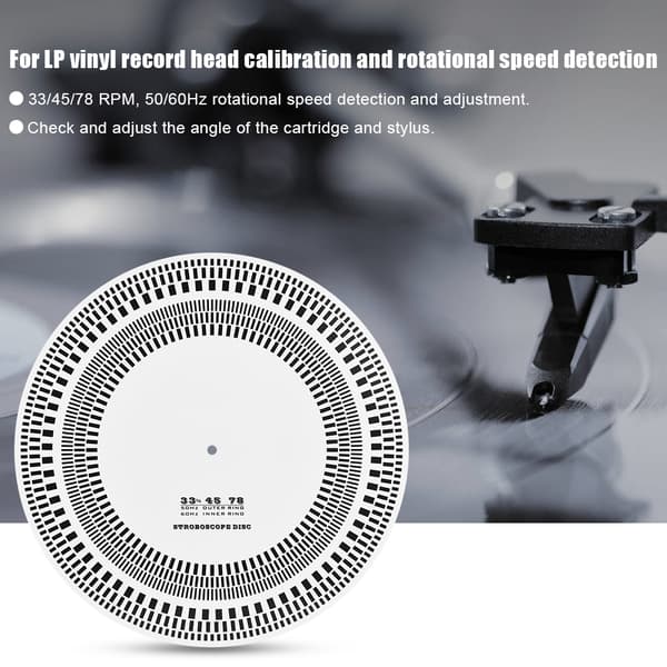 Professionel LP Vinyl Plade Pladespillere Phono Tachometer Kalibrering Stroboskop Disk