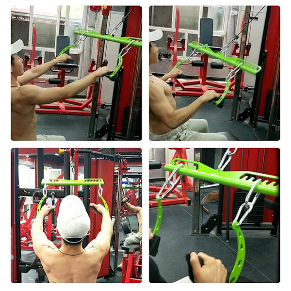Gym Fitness Pulldown Bar Cable Machine Attachment för styrketräning Kroppsträning Muskeluppbyggnad