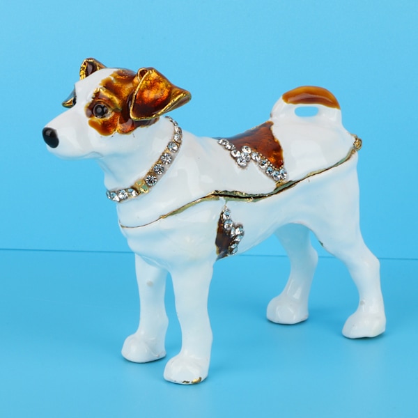 Skinnende diamanter Hundedekoration Metal Håndværk Home Decor Ornamenter Gave