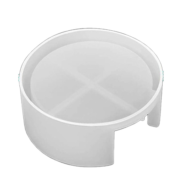 5 stk. Resin Coaster Molds Blød Silikone Udjævning Nem Udgivelse Coaster Silikoneforme til Håndværk DIY