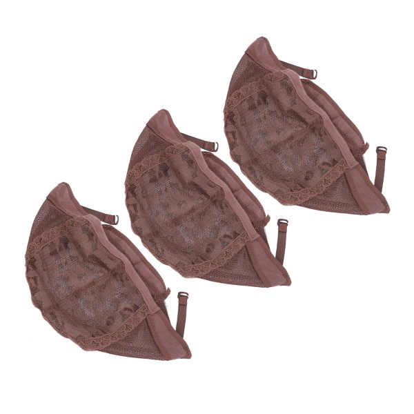 3st töjbar strumpa peruk cap Mesh nylon näthatt för Cosplay Makeup Kostymer