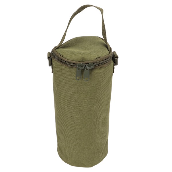 Camping Oppbevaringspose Dobbel Glidelås Håndtak Design Oppbevaringspose med Skulderstropp for Gassbeholdere Campinglys Grønn