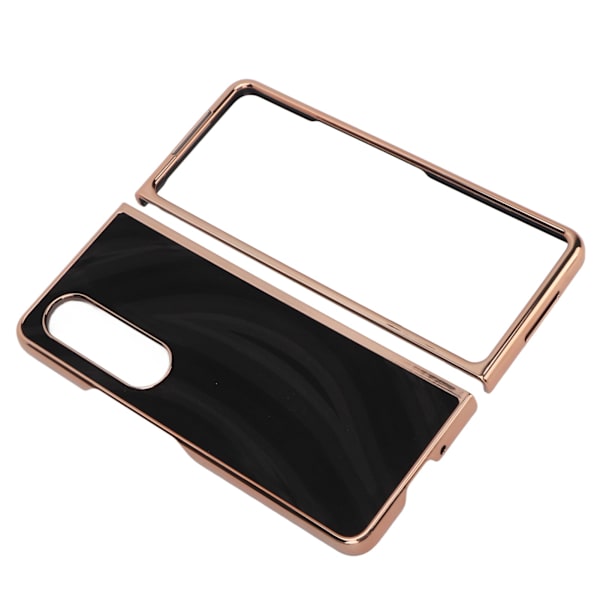Phone case Nano galvanisering Repsäkert Galaxy Texture Folding Cover för Samsung Galaxy Z Fold 4 Black