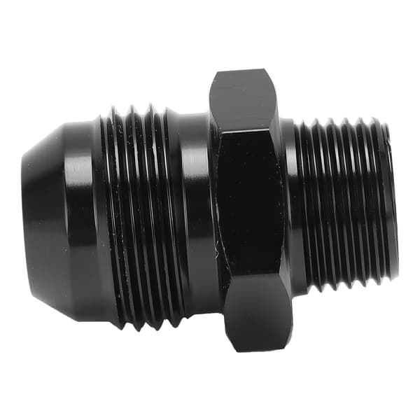Lige adapter 10 AN til 3/8 NPT sort anodiseret 6061-T6 aluminium til de fleste væsker