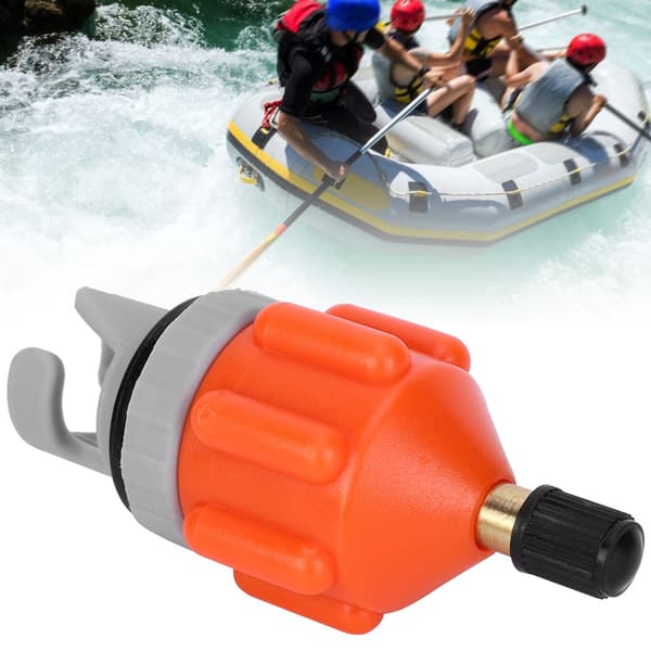 2 stk. Luftpumpe Inflator Surfbræt Paddle Board Kano Adapterhoveder Tilbehør orange