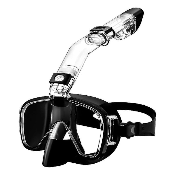 Snorkelmask Hopfällbar Dykmask Set Med Torr Och Kamerafäste, Anti-imma Professionell Snorkling G