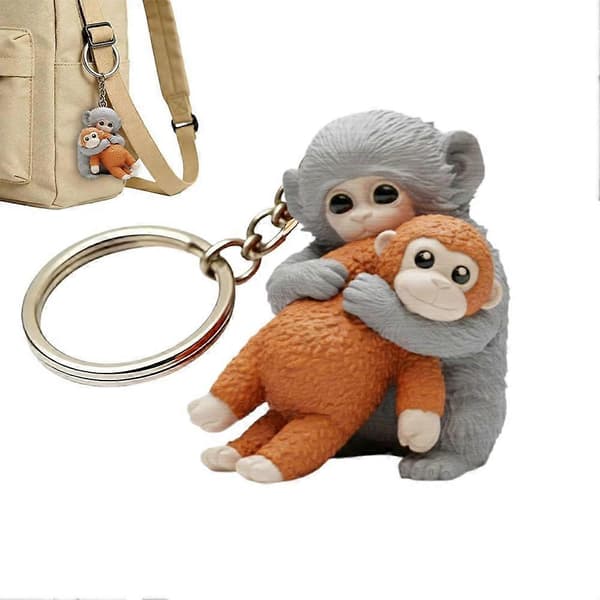 Protect Punch The Monkey -avaimenperä, 3D-reppu, käsilaukku, riippuva avaimenperä style4