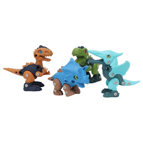 Samlet dinosaur DIY bevægelig led afmontering pædagogisk byggelegetøj dinosaur til børn