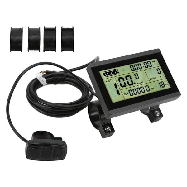 KT LCD3-skärm 72V ABS Elektrisk cykeldisplay med SM-kontakt för KT-styrenhet