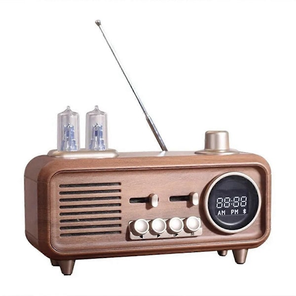 Kannettava Retro Bluetooth-kaiutin FM-radio langaton subwoofer