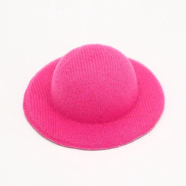 12 Väriä Mini Juhlava Hattu Pikkunukkehattu DIY-askarteluun Hiustarvikkeiden Koristeluun lapsille (4,5cm/7cm)