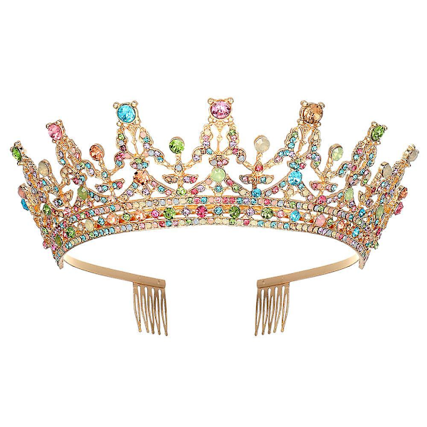 Women's Rhinestone Tiara - Elegant Crown for Queens, Princesses, and Bridesmaids