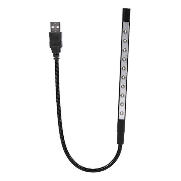 5V Flexibel Mini USB LED Läsljus Lampa Ficklampa För Bärbar PC Dator Tangentbord Svart