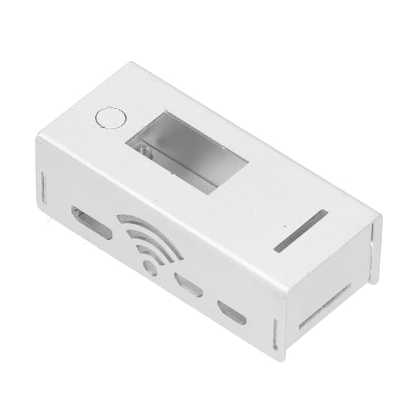 Skyddande skal av aluminiumlegering för Raspberry Pi W Silver