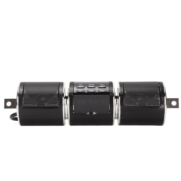 Motorcykel Bluetooth högtalare Trådlös IP54 Vattentät DC12V Styrmonterad Audio Sound System Svart