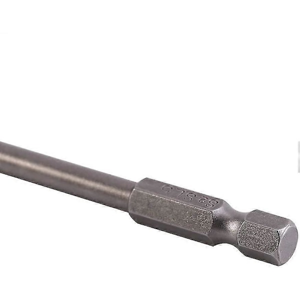 4 stk. Magnetisk S2 Stål Legering Flat Head Skrutrekker Bits 1/4\" 100mm
