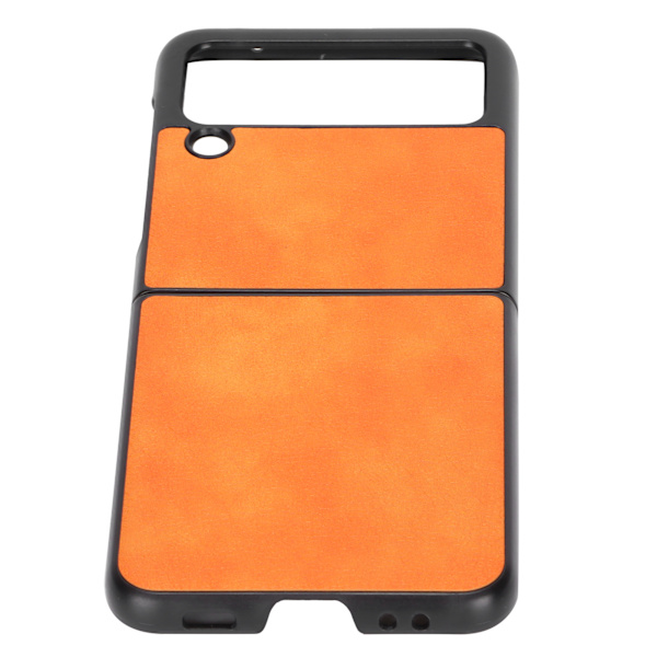 Lychee mönstrad lädertelefonfodral Fullt skydd Stöttålig för Samsung Galaxy Z Flip 3Orange