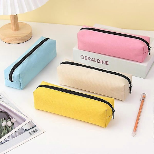 Rektangulær tekstilboks 22 x 5 x 6 cm gul