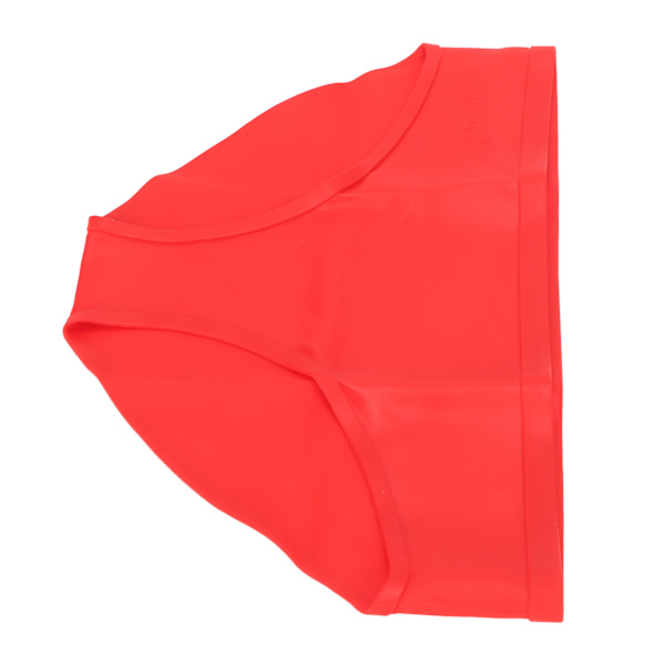 Dame Badeshorts Rød Blød Elastisk Sømløs Menstruationsperiode Silikone Badebund til Svømmepøl