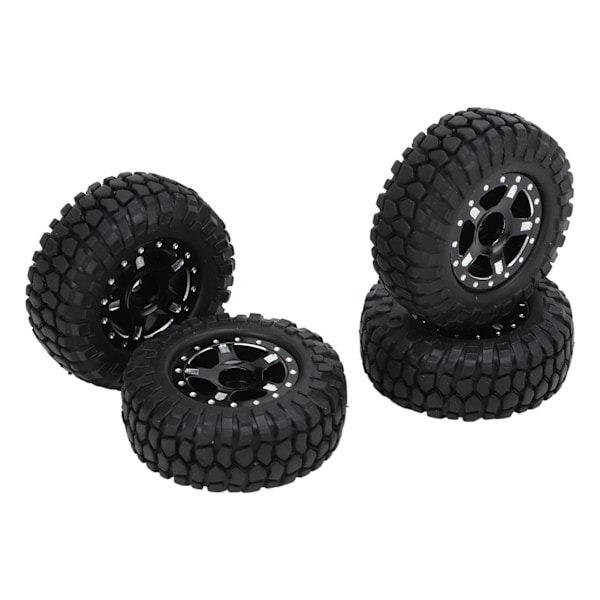 RC-bilhjul och däck för Axial SCX24 modell 1/24 fjärrstyrd bil uppgraderingstillbehör svart