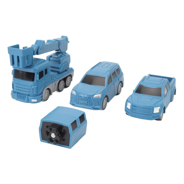 Transformer Robot Leksak Transform Robot Monterade Fordon Barn DIY Magnetisk Montering Byggbil Modell Leksak Typ B