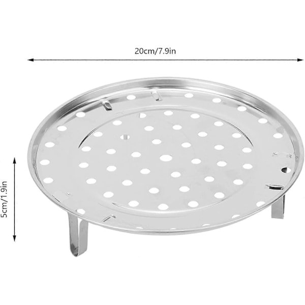 Dampstativ i rustfritt stål, dampstativ, hylle kjøkkentilbehør for hjemmet (20cm)