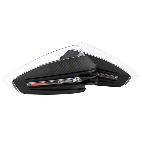2st 7/8\" Universal Motorcykel Handskydd LED Blinkers DRL Indikator Skydd