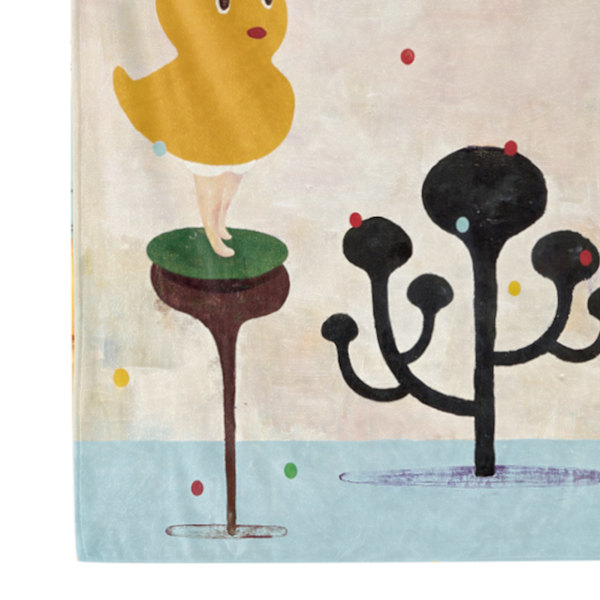 Kunstnerisk mønstret tæppe, behageligt, maskinvaskbart, dekoration, klart tryk, tæppe BL681-5 140x200cm