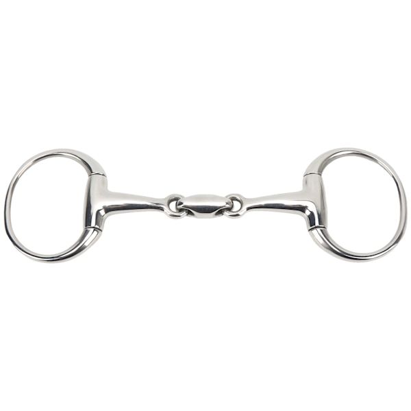 125 mm hästmunstycke i rostfritt stål O-ring hästbett anti-bitande löst ringbett för hästgård