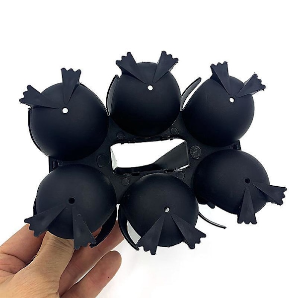 Morsom Svart Eggkopp Universal Egg Holder og Oppbevaringsboks for Perfekt Eggpresentasjon