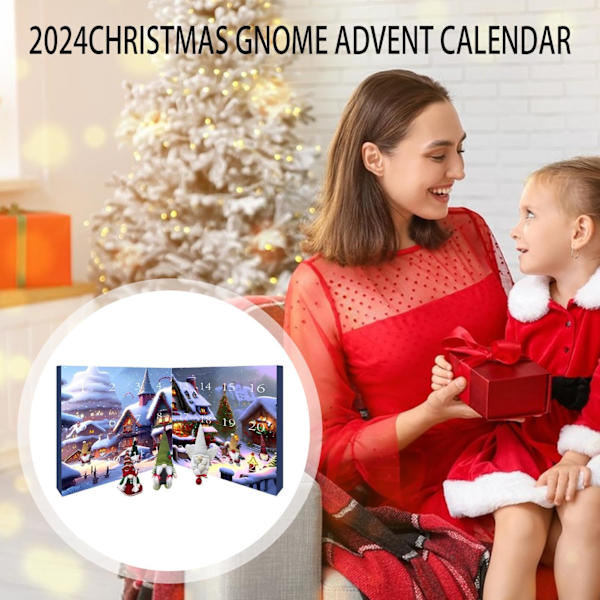 2024 Julemandsnissefigurer Adventskalender 24 dages nedtællingskalender