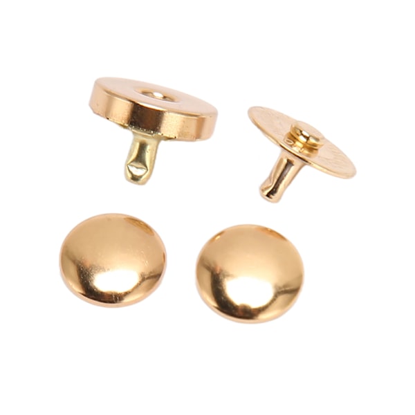 50 sarjaa magneettipainikkeita 14x4mm paksu, kova DIY-magneettilukot punk-vaatteiden ja kenkien koristeluun, kulta