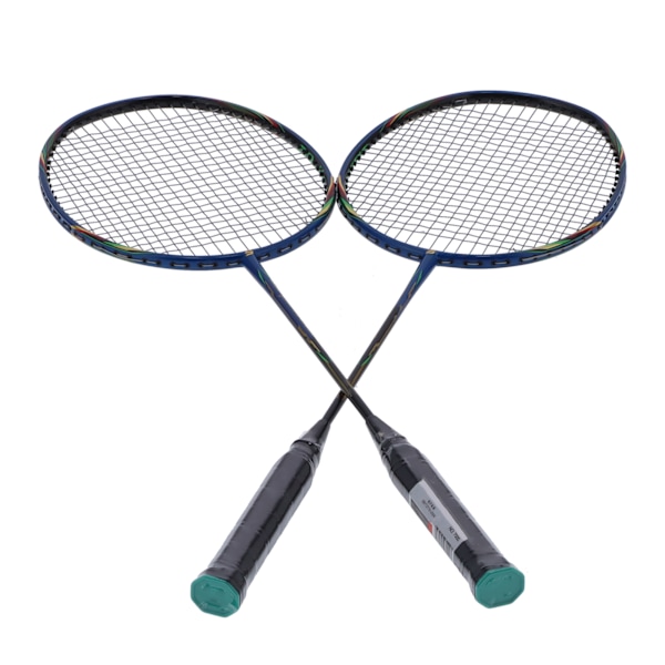 2 Badmintonracketset i lättviktskolfiberkomposit för vuxna